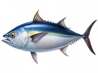 Naklejka premium Fish on white background.