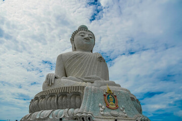 Fototapeta premium Big Buddha top tourist attraction in Phuket province Thailand