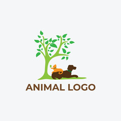 animal pet logo design vector format