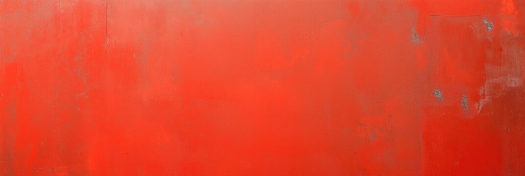 A red wall with a lot of texture and a few spots of white. The wall is very rough and has a lot of texture
