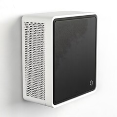 Obraz premium a white and black rectangular object with a vent