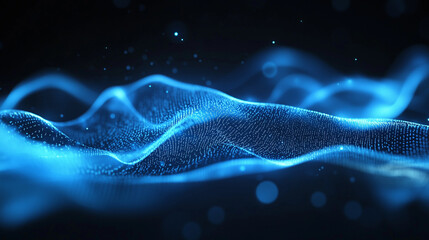 Abstract Technology Virtual Reality Futuristic Dot Background