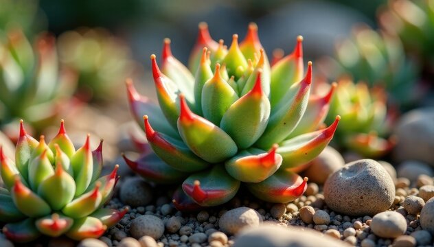 Arid desert succulent adapted for water storage, botany, plant life