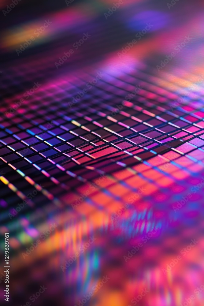 Poster a close-up view of a computer keyboard on a table, ideal for use in technology-related contexts