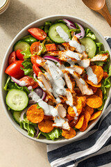 Healthy Homemade Buffalo Chicken Salad