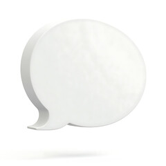 speech bubble on white background