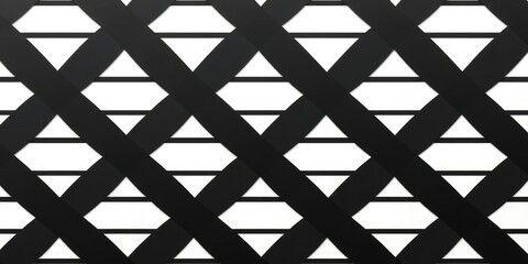 Geometric pattern of interconnected black and white stripes with gold accents, geometric patterns, oriental design