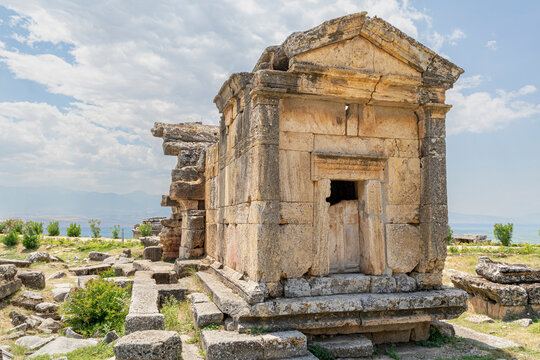 Hierapolis is an ancient city located in Pamukkale and operated as one of the features of the main historical Cybele cult during the Phrygian period.