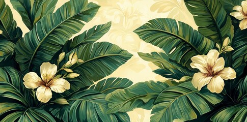 Naklejka premium vintage green wallpaper