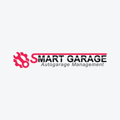 auto car repairing garage logo design vector