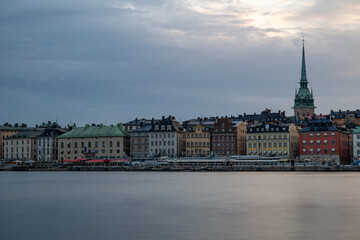 Stockholm Skyline at Sunset