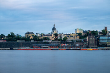 Obraz premium Stockholm Skyline at Sunset