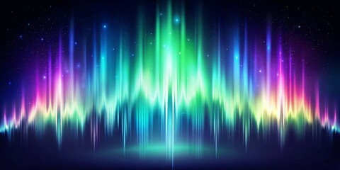 Obraz premium Abstract Aurora Borealis Lightscape