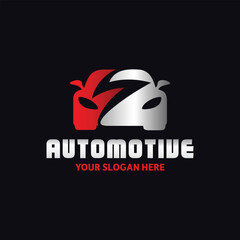 car auto repairing logo design vector