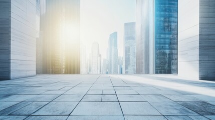 Fototapeta premium Urban Texture with Harsh Light in Modern Setting