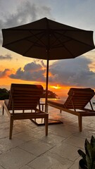 sunset at the beach