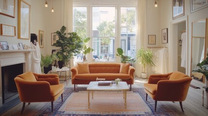 Serene and Stylish Bridal Boutique Interior