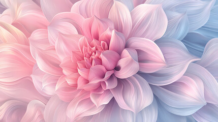 Obraz premium pastel pink and blue flower petals.