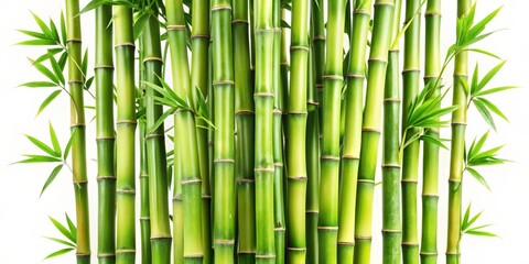 Obraz premium Green Bamboo Stalks