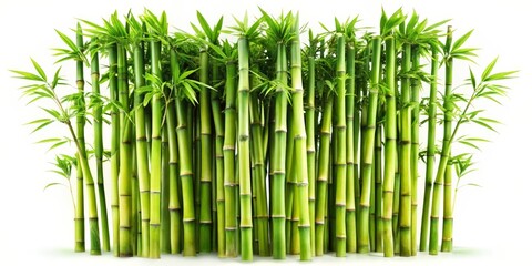 Lush Green Bamboo Grove