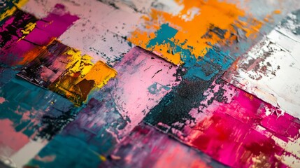 Naklejka premium Vibrant abstract paint texture