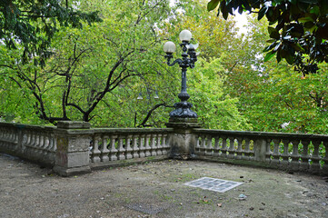 Fototapeta premium Balustrade in the park