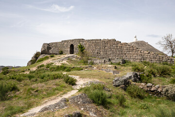 Fototapeta premium the medieval castle of Castro Laboreiro, municipality of Melgaço, district of Viana do Castelo, Portugal