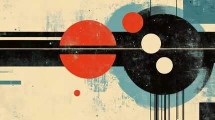 Obraz premium Classic Film Poster with Soft Gradients and Patterns