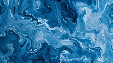 Obraz premium Marble background pattern in various shades of blue, generative ai