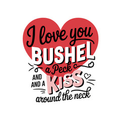 Valentine Day Typography T Shirt Design