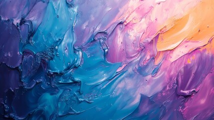 Abstract paint texture, vibrant hues