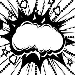 Comic book explosion