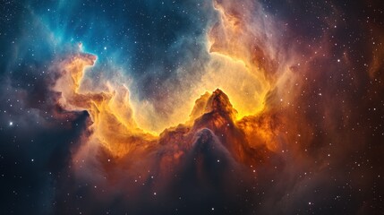 Fototapeta premium Nebula cosmic space.