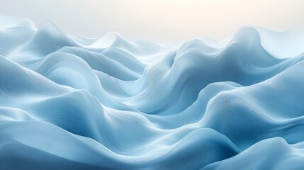 Obraz premium An abstract calming piece with flowing waves and soft gradients for a dental office