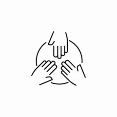 team coordination icon sign vector