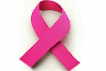 pink ribbon symbol for breast cancer awareness, support, hope, charity campaign, medical cause, solidarity, prevention, and advocacy for women's health.