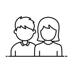 Family Icon. Community and Support Illustration for Health and Wellness Concept.