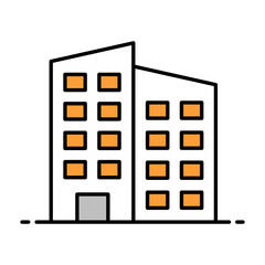 Hospital Building Icon. Medical Center and Healthcare Facility Illustration for Health Concept.