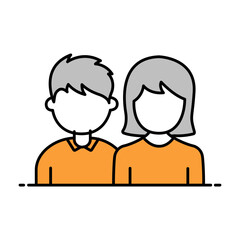 Family Icon. Community and Support Illustration for Health and Wellness Concept.