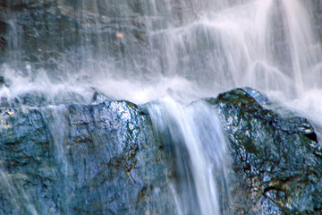 waterfall in the mountains