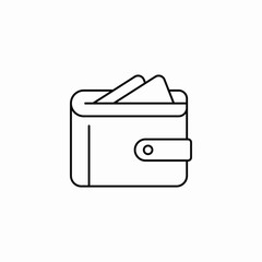 card wallet icon sign vector