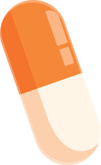 Single capsule symbolizing medication, treatment, and pharmaceutical industry