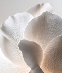 Background with white flower petals, macro detail