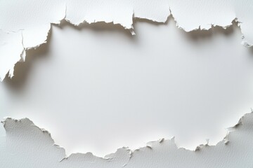 Fototapeta premium White background with a torn paper on it