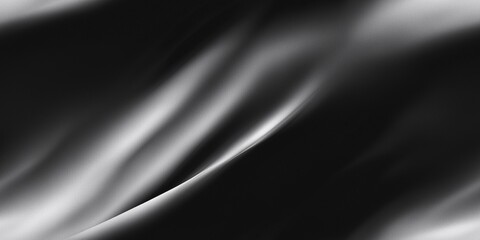Obraz premium Abstract Black and White Flowing Silk Texture Background