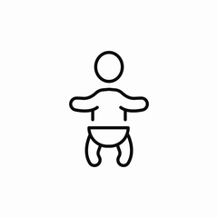 Obraz premium baby crawl icon sign vector