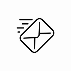 fast email icon sign vector