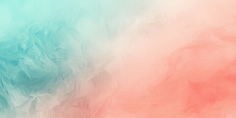 Obraz premium A textured gradient background blending aqua and coral tones with a soft, organic feel.