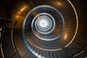 Naklejka premium The Majestic Spiral: An Architectural Marvel