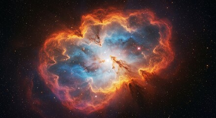beautiful nebula in space